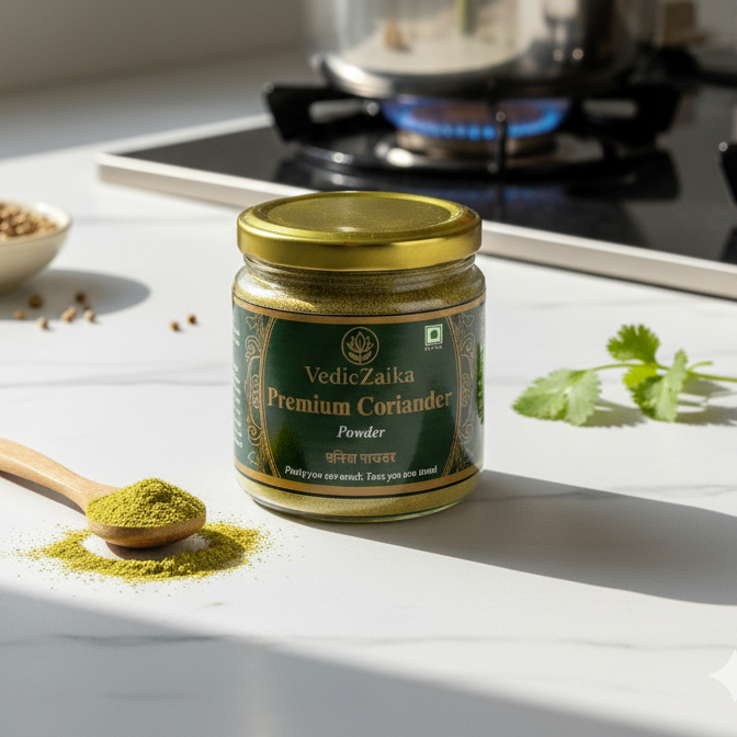 VedicZaika Premiun Coriander Powder ( धनिया पाउडर )